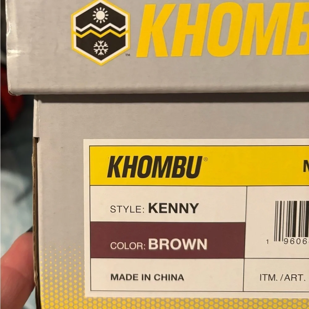 NWT Khombu Men's Water Hiker - Brown and Tan size 8
